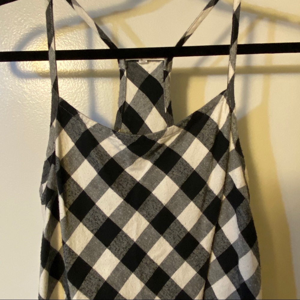 SKIN Gingham Black White Midi Dress Size 0 - Picture 5 of 7